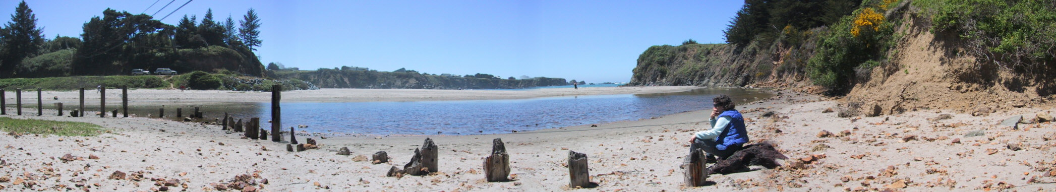 Caspar beach from the old mill site