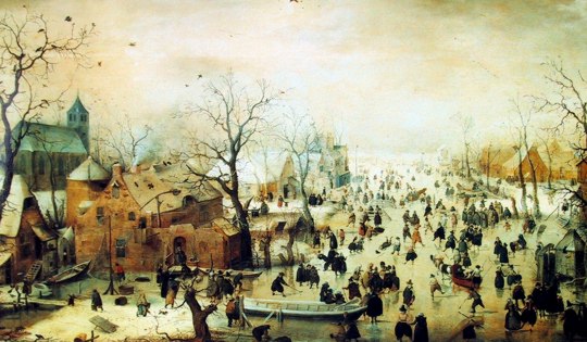 Avercamp: Winter Landscape with Ice Skaters